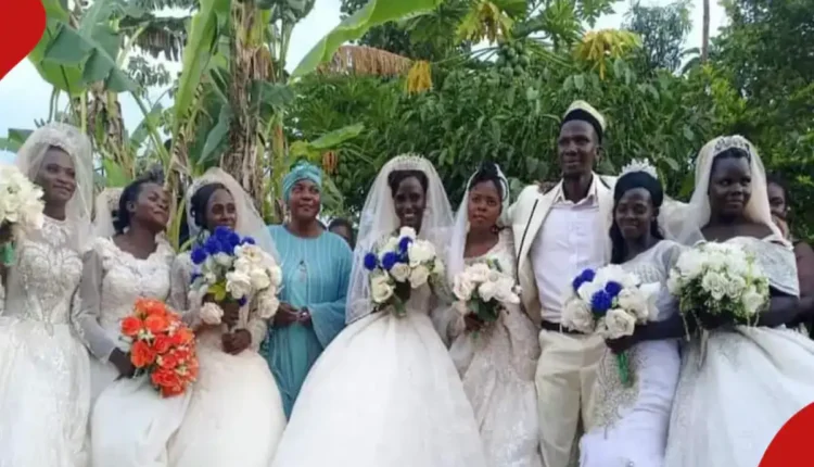 A man who married seven young women at the same time, would do it again and again for a big family