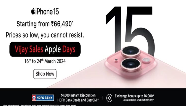 Vijay Sales Apple Days : Till March 24