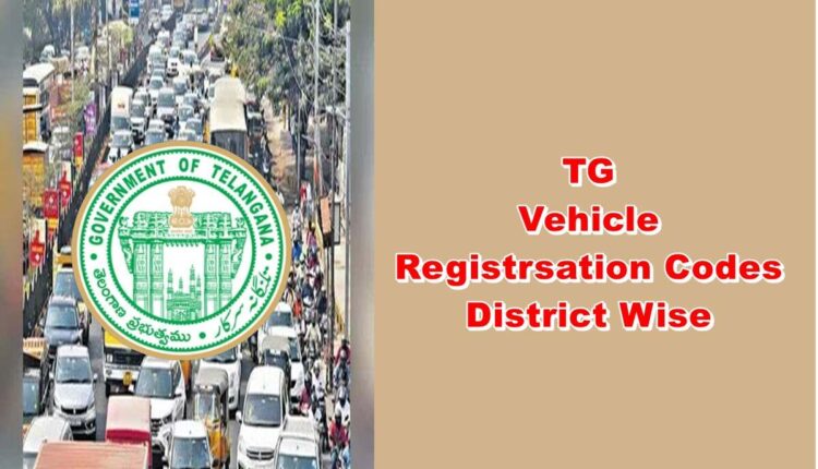 Telangana Vehicle Registration Codes