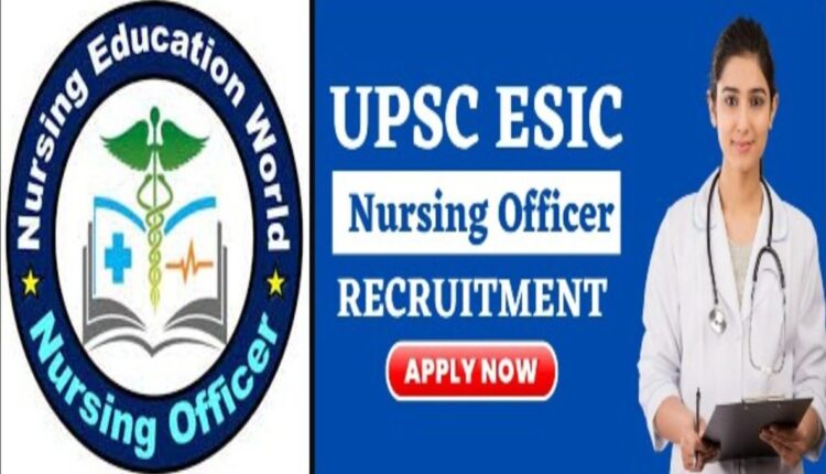 Nursing Officer Posts Recruitment